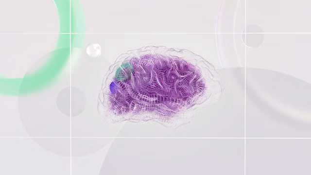 Abstrakte Visualisierung eines neuronalen Netzes